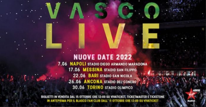 Vasco Live nuove date 2022