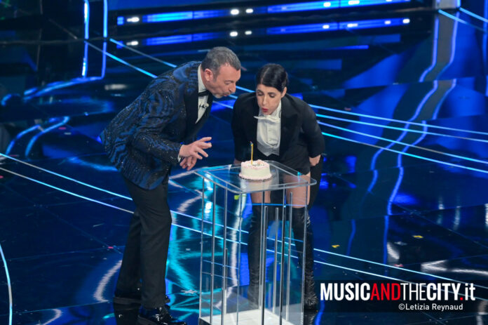 Sanremo 2024 Amadeus Giorgia